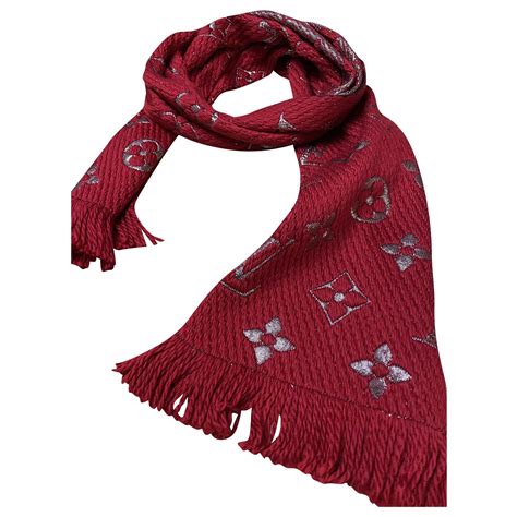 louis vuitton scarf logomania red|louis vuitton scarf selfridges.